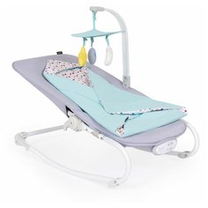 Шезлонг для новрожденных с функцией качения Nuovita Mellare M1 (Grigio turchese cir/Серо- бирюзовый круг)
