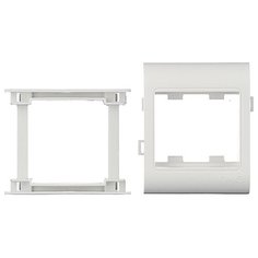 Рамка-суппорт для кабель-канала ДКС под 2 модуля 80х40 мм белая DKC
