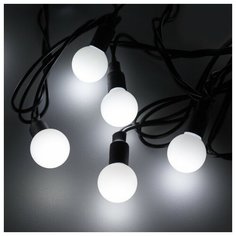 Светодиодная гирлянда ARD- BALL- CLASSIC- D23-20000- BLACK-160LED WHITE (230V, 7W) (Ardecoled, IP65)