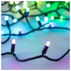 Светодиодная гирлянда ARD- STRING- CLASSIC-10000- BLACK-95LED- MILK- LIVE RGBW- DMX (24V, 10W) (Ardecoled, IP65)