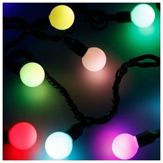 Светодиодная гирлянда ARD- BALL- CLASSIC- D23-20000- BLACK-160LED RGB (230V, 7W) (Ardecoled, IP65)