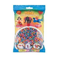 Бусинки для термомозаики, полосатые, 3000 штук Hama