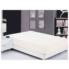 Valtery (Вальтери) Простынь сатин на резинке белая (PRC-R-15), 180x200