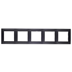 Рамка Simon 15 пятиместная 1500650-038 универсальная графит