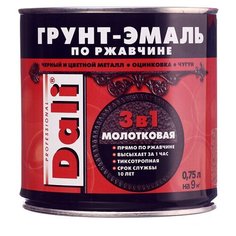 Грунт-эмаль по ржавчине Dali молотковая медная 3в1 0,75 л