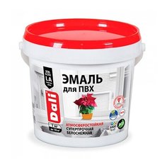 Эмаль акриловая для ПВХ Dali белая 1 кг