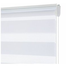 Рулонная штора DECOFEST День-Ночь Бейс Белый 160x180