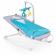 Шезлонг для новрожденных с функцией качения Nuovita Mellare M1 (Grigio blu pallo/Серо- синий шар)