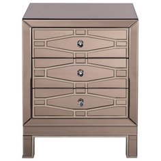 KFG046 Тумба зеркальная 3 ящика 51*42*66см Garda Decor