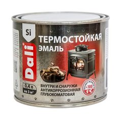 Эмаль Dali термостойкая черная 0,4 л