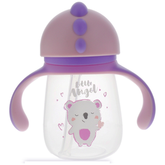 Детский поильник Little Angel с трубочкой Koala , 260 мл (LA2931) феолетовый