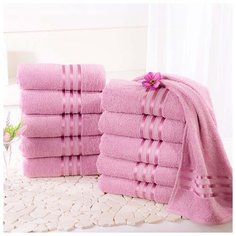 Доми Полотенце банное Harmonika Цвет: Розовый 70х130 см - 10 шт Dome