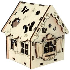 Конструктор деревянный "Домик c котом" Древо Игр