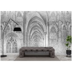 Фотообои / флизелиновые обои Мозаика Старый собор 3 x 2 м Photostena