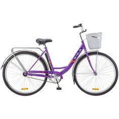 Городской велосипед STELS Navigator 345 28 Z010 (2019) фиолетовый 20" (требует финальной сборки)