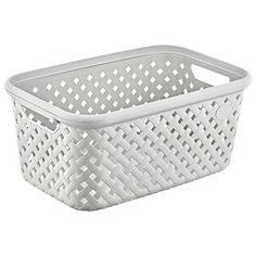 Корзина универсальная Nice&Price "Рогожка" 30л 514х330х234 мм дымчатая