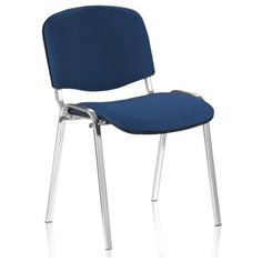 ISO (Изо) chrome Стул (ткань С-14, синяя c черным) Nowy Styl