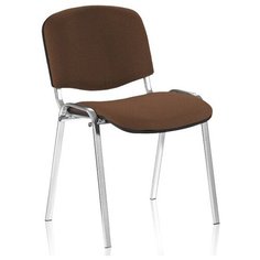 ISO (Изо) chrome Стул (ткань С-24, коричневая) Nowy Styl