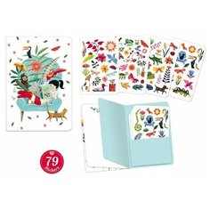 Блокнот Djeco Сара, с наклейками (79 штук)