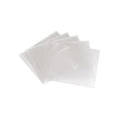 Коробка Hama на 1CD/DVD H-51165 Slim Box (упак25шт) (прозрачный)