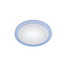 ЭРА LED 3-6 BL Светильник светодиодный круглый c cиней подсветкой LED 6W 220V 4000K ERA