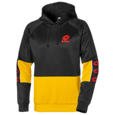 Худи Lotto Lotto Athletica Prime II Sweat HD PL размер M, черный/желтый