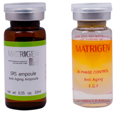 Matrigen Сыворотка EGF эпидермальный фактор роста + SRS омоложение для лица / под / для дермапен и мезороллера / BBG244/BBG248 / антивозрастной уход / набор 2 ампулы х 10 мл