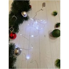 Гирлянда светодиодная "Роса" с батарейками 2*CR2032, длина 2 метра Uniel