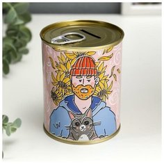 Копилка- банка металл "Коплю на котика Сима ленд