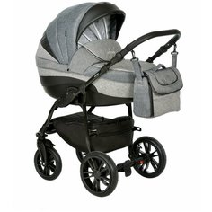 Коляска универсальная 3 в 1 Indigo INDIGO+F (07), черный