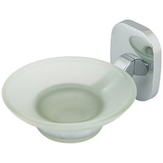 Мыльница подвесная Квадрат, металлстекло, цвет хром Mr. Penguin