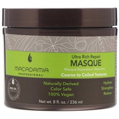 Маска для волос Macadamia Professional ультраинтенсивного восстановления, для жестких и вьющихся волос, 236 мл