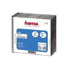 Коробка Hama на 1CD/DVD H-51275 (упак10шт) (прозрачный)