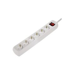 Удлинитель HAMA H-30384 6 розеток 1.4 м (белый)