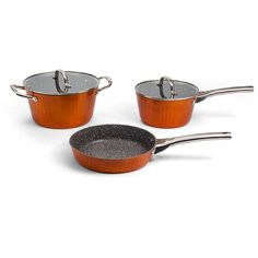 GALAXY Набор посуды Galaxy 5 предметов оранжевый GL9515