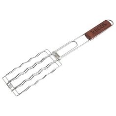 Решетка для барбекю ECOS RD-169D (для сосисок, р- р 17х8.5 см, общая длина 50 см)