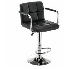 Стул Woodville Turit, металл/искусственная кожа, цвет: черный