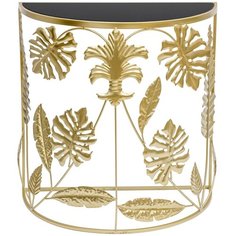 Столик консольный Glasar 54-167, ДхШ: 66 х 33 см, золотистый ГЛАСАР