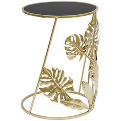 Столик Glasar 54-171, d: 40 см, золотистый ГЛАСАР