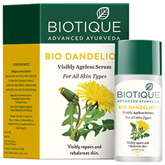 сыворотка Biotique Bio dandelion youth serum для лица и шеи, 40 мл