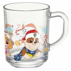 Чашка PRIORITY Щенячий патруль. Новый год, 200 мл, прозрачный