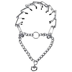 Строгий ошейник TRIXIE 2205, длина ошейника 53 см серебристый