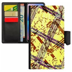 Чехол книжка на смартфон iPhone 7, "Тартан плитка" Диагональ Орнамент Utaupia