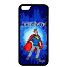 Защитный чехол на смартфон // Apple iPhone 6S // "Супердядя" Юмор Веселый, Utaupia, синий