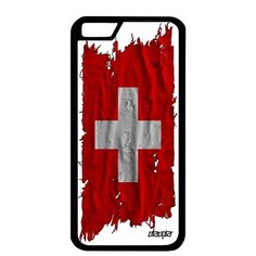 Противоударный чехол на смартфон // iPhone 6S // "Флаг Швейцарии на ткани" Страна Стиль, Utaupia, белый