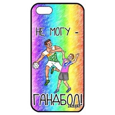 Противоударный чехол на смартфон // Apple iPhone 5 5S SE (2016) // "Не могу - у меня гандбол!" Спорт Карикатура, Utaupia, цветной