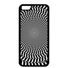 Ударопрочный чехол на смартфон // iPhone 6S // "Иллюзия круга" Illusion Эффект, Utaupia, черный
