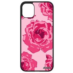 Защитный чехол на смартфон // Apple iPhone 11 // "Цветы" Flower Запах, Utaupia, розовый