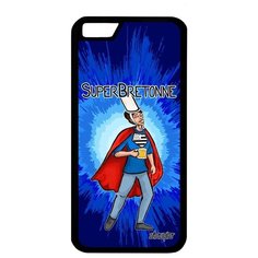 Защитный чехол на смартфон // iPhone 6S // "Супербретонка" Бретань Веселый, Utaupia, синий
