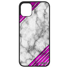 Противоударный чехол на смартфон // Apple iPhone 11 // "Уголок" Узор Дизайн, Utaupia, светло- серый